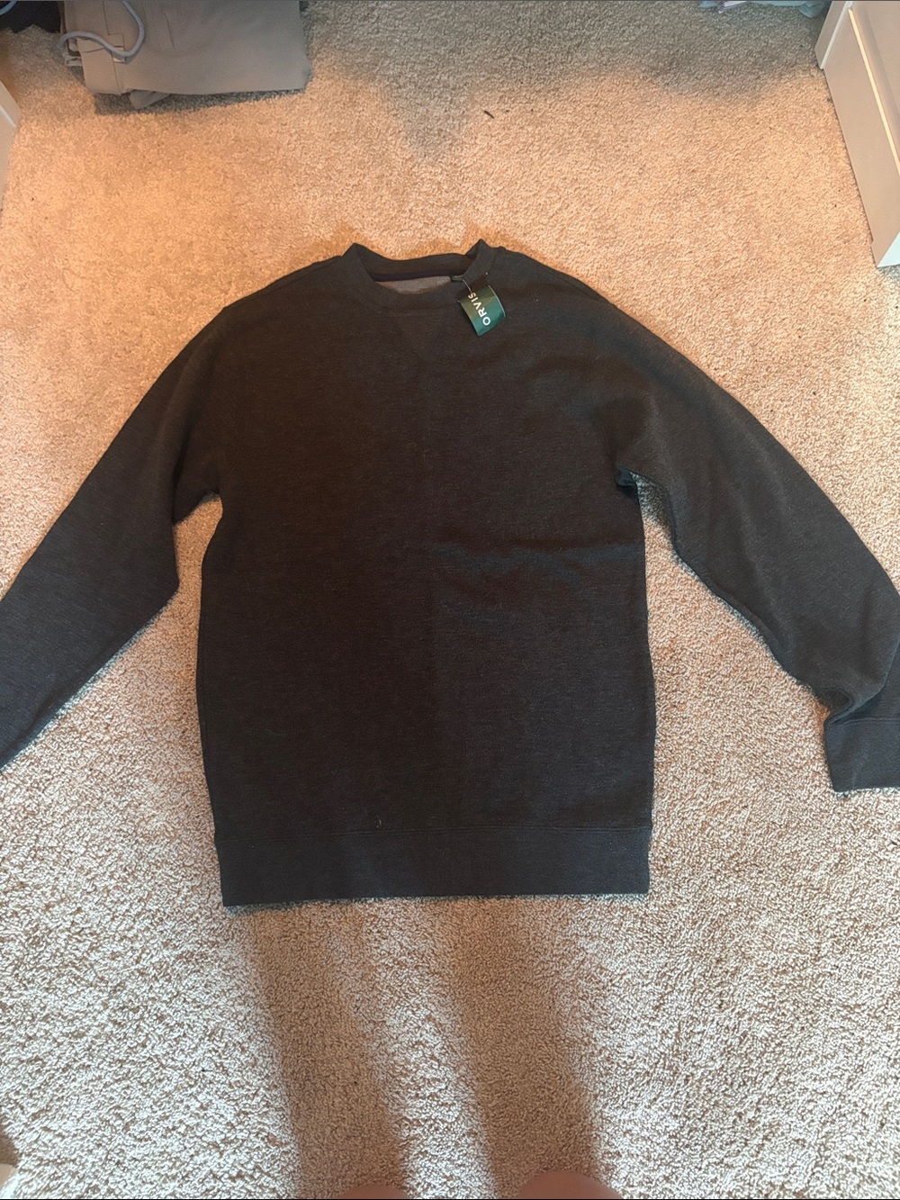 Orvis Men's Crewneck Sweater - Charcoal